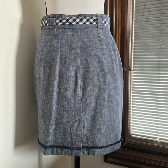 Tiny | Anthropologie skirt with checkered tie Size S - Picture 7 of 14